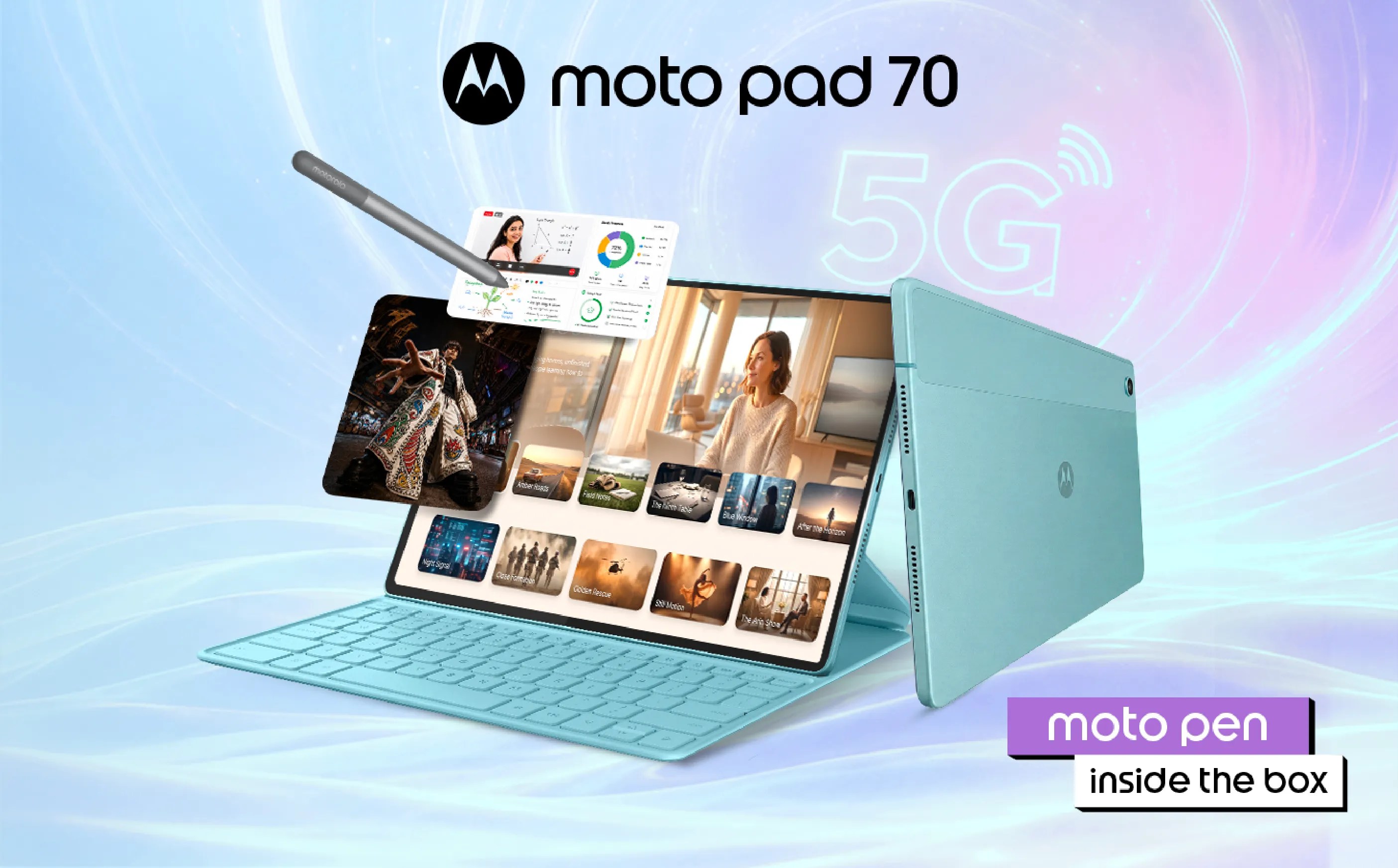 Motorola Moto Pad 70 5G Launched in India: Price, Specifications and Availability