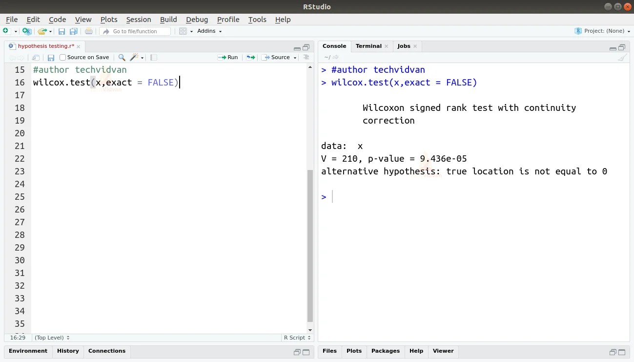 How To Perform Hypothesis Testing In R Using T Tests And M Tests Techvidvan