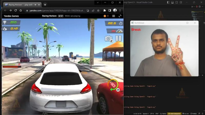 Python Opencv Mediapipe Gesturecontrol Gamedevelopment Computervision Womenintech - High Quality Space Wallpaper - 4K