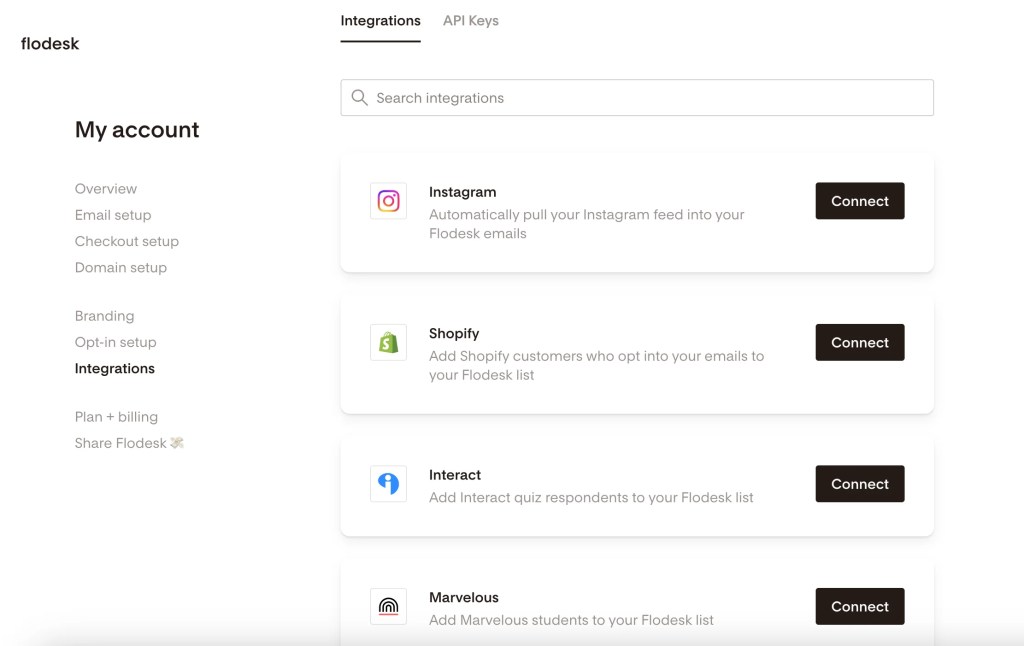 Flodesk vs Convertkit: Integration Instagram