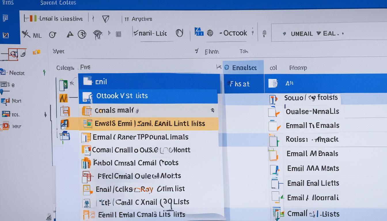 Outlook Email Lists