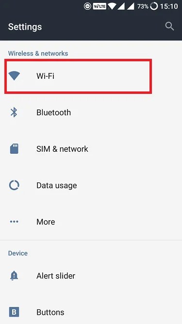 установка dns на android шаг 1