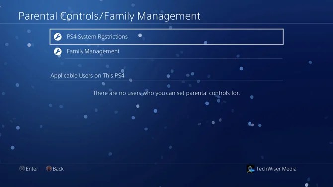 поставить пароль на PS4 - системные ограничения