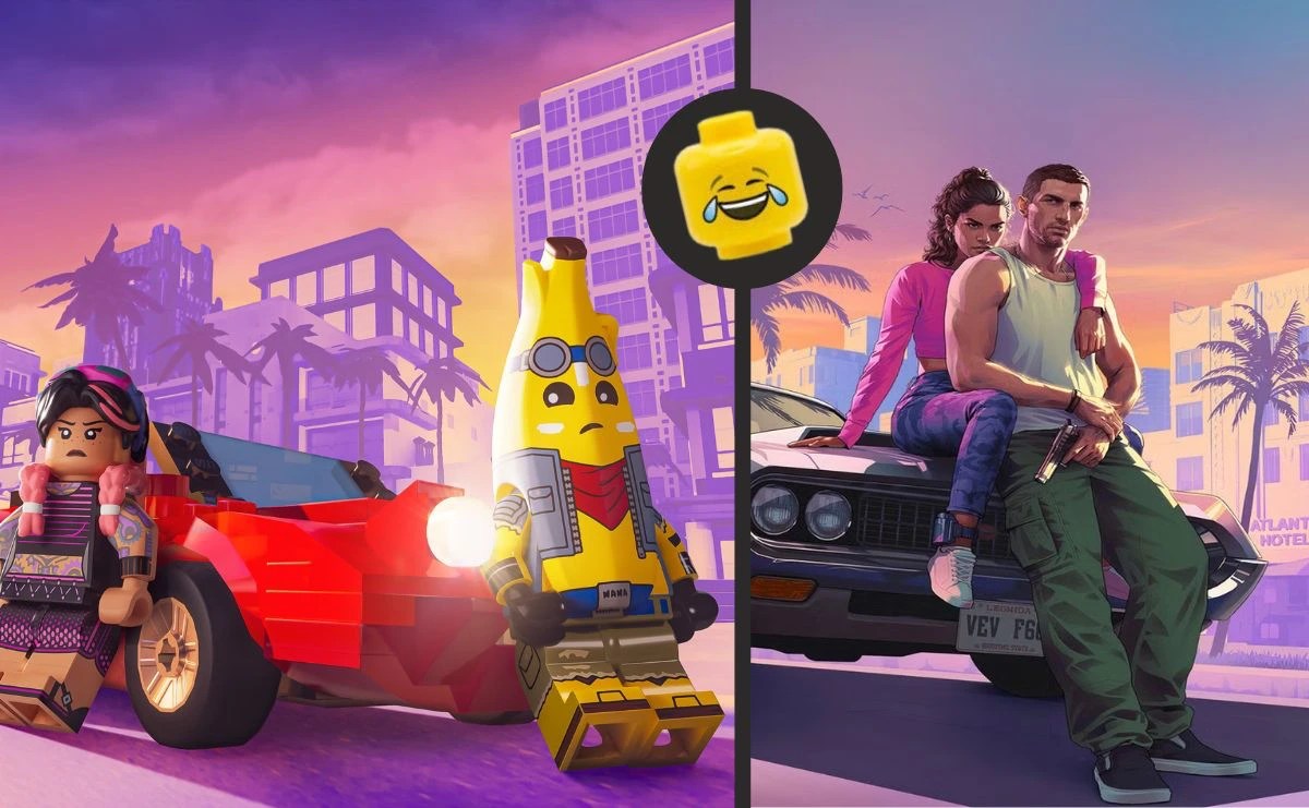 LEGO Fortnite Recreates GTA 6 Art Pokes Fun At Long Release Time LEGO Fortnite Recreates GTA 6 Art.webp