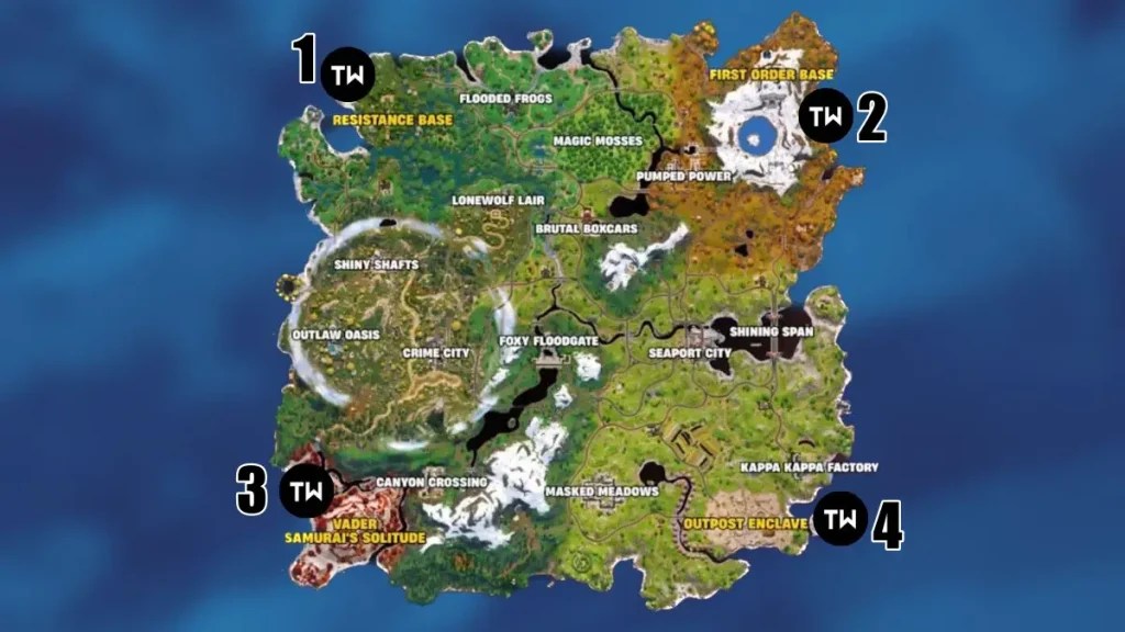 Fortnite Chapter 6 Season 3 New POIs All Star Wars Locations Fortnite Chapter 6 Season 3 New Star Wars POIs