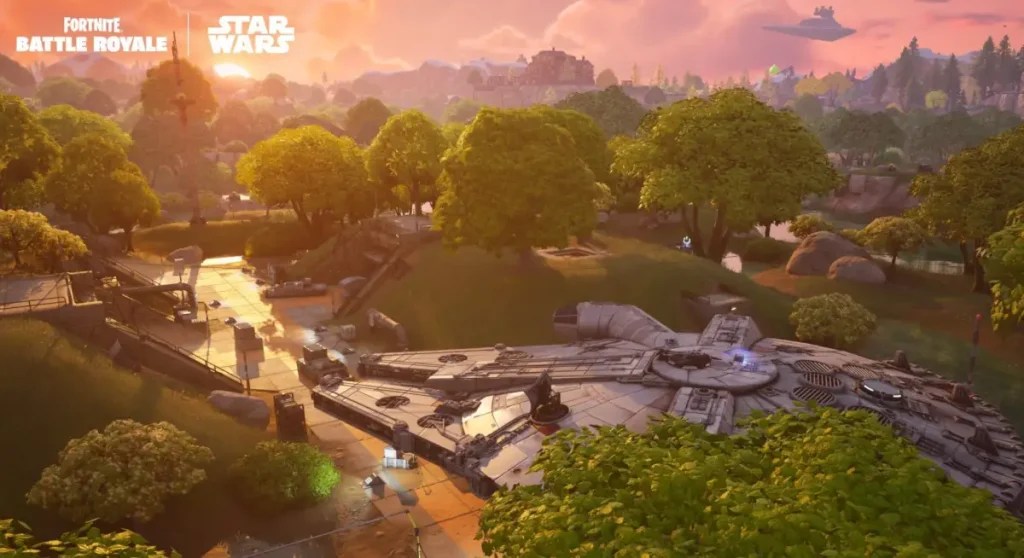 Fortnite Chapter 6 Season 3 New POIs All Star Wars Locations Fortnite Star Wars Millennium Falcon