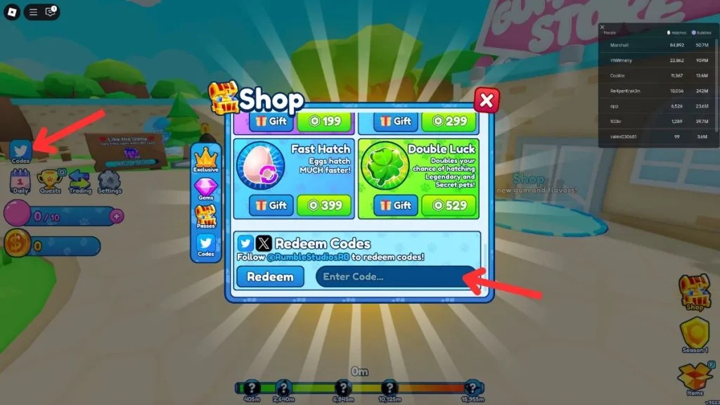 Roblox Bubble Gum Simulator INFINITY Codes April 2026 TechWiser Redeem Roblox Bubble Gum Simulator INFINITY Codes