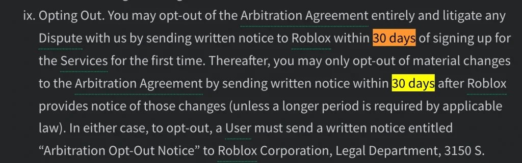 Roblox New ToS What The Can T Sue Clause Actually Means TechWiser Roblox New TOS