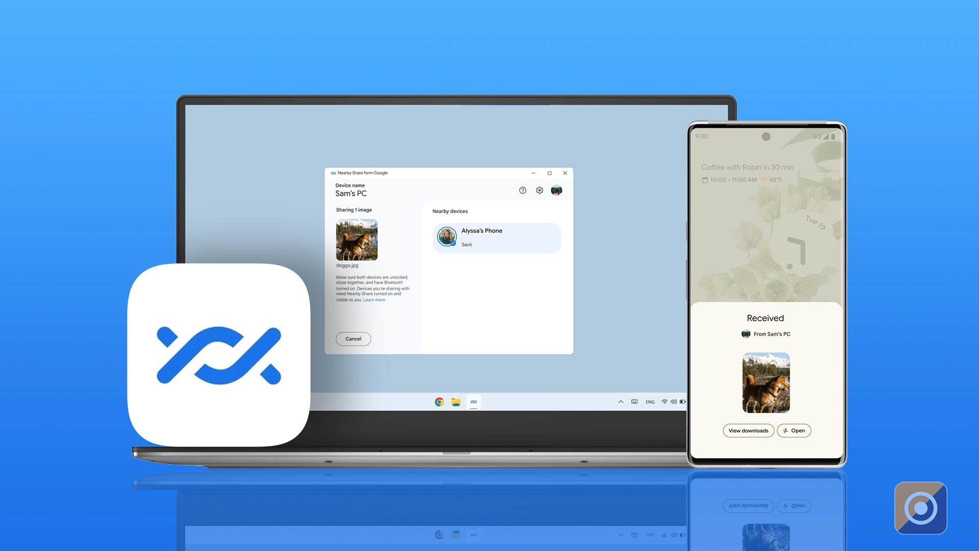 Share Files Between Android and Windows With Nearby Share