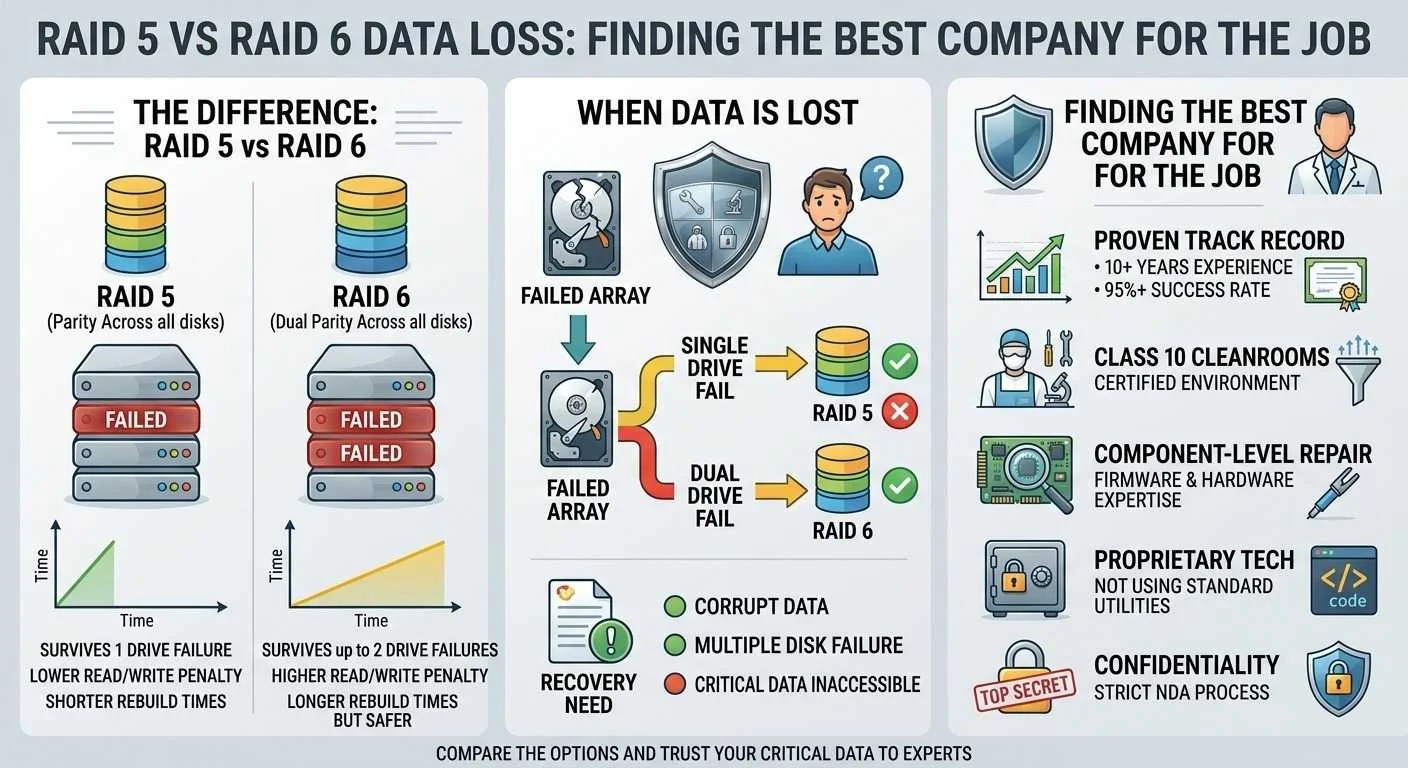 RAID 5 vs RAID 6 Data Loss