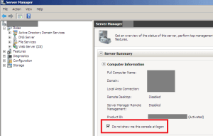 Windows Server 2008 R2 Server Manager Server Manager 20082 R2 Console
