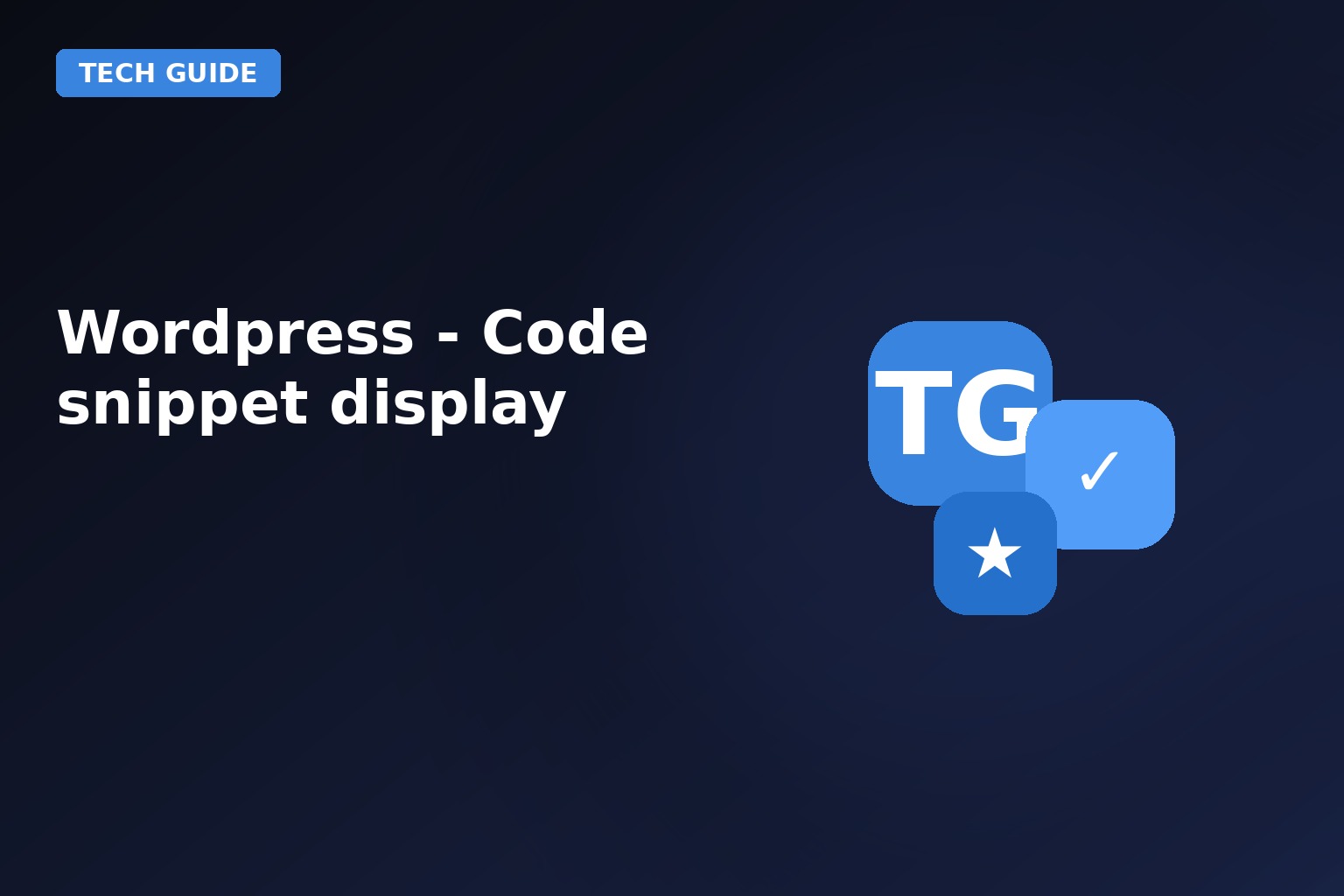 Wordpress Code Snippet Display