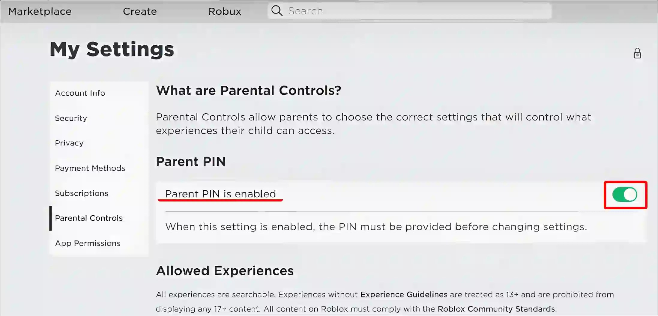 How To Disable Parental Controls On Roblox Roblox Parental Control Settings 1.webp