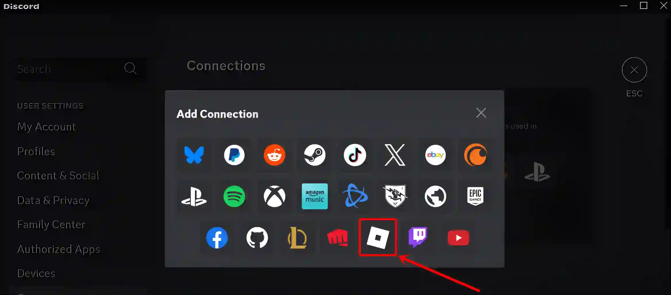 How To Connect Roblox Account To Discord Mobile And PC Discord Pc Connections Roblox.webp
