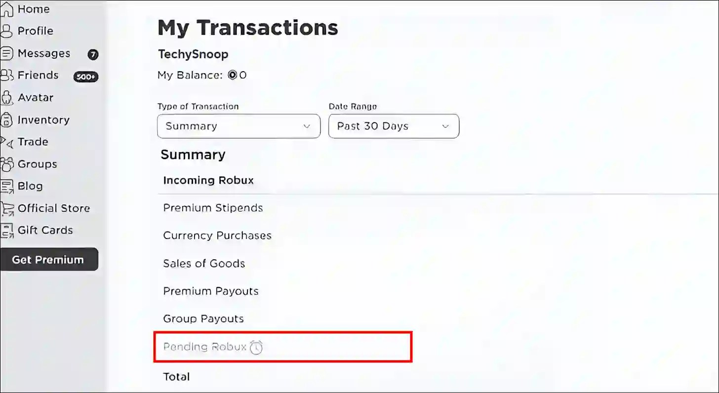How To See Pending Robux In Roblox On Mobile And PC See Your Roblox Pending Robux Pc 1.webp