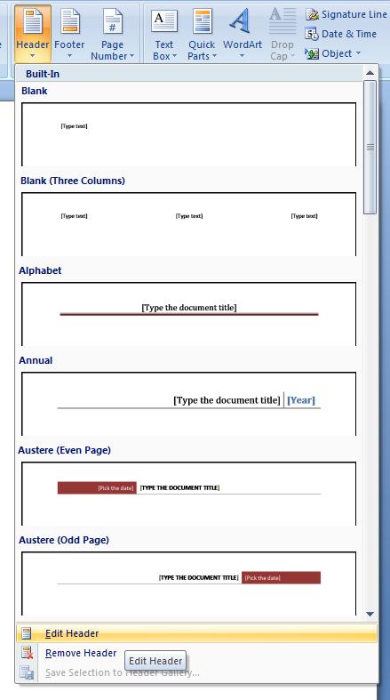 How To Use Different Header/footer In Microsoft Word? - Techyv.com How To Use Different Header/footer In Microsoft Word? - Techyv.com