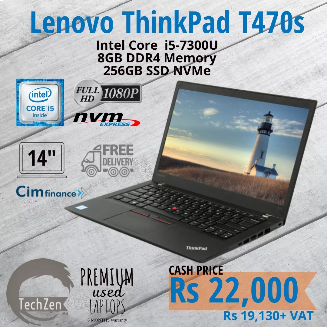 Lenovo ThinkPad T470s – TechZen Online Store