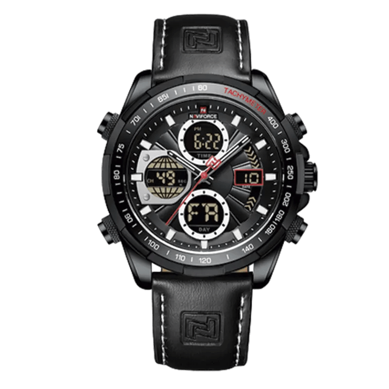 Relógio Militar NF 9197 Preto - NAVIFORCE