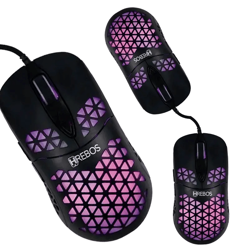 Mouse Gamer com Fio HS189 - HREBOS