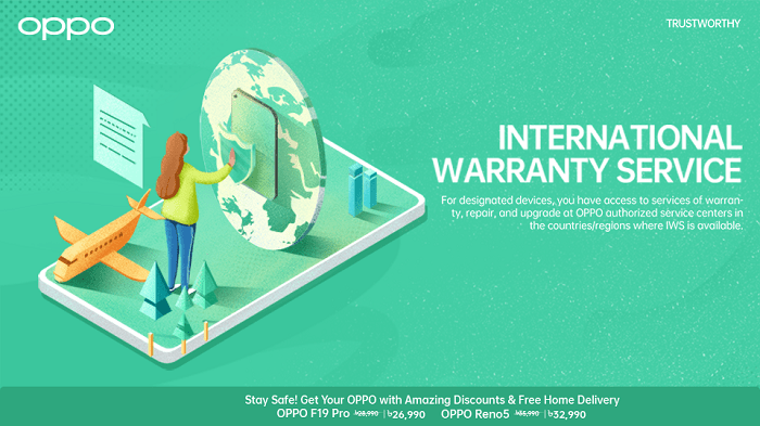 আন্তর্জাতিক ওয়্যারেন্টি’সহ ৪ ব্যবস্থায় গ্রাহক সেবা দিচ্ছে অপো