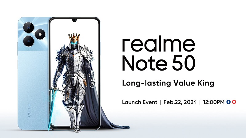 এন্ট্রি লেভেল ফোনের বাজারে আসছে রিয়েলমি নোট ৫০