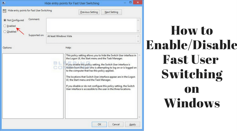 fast user switching