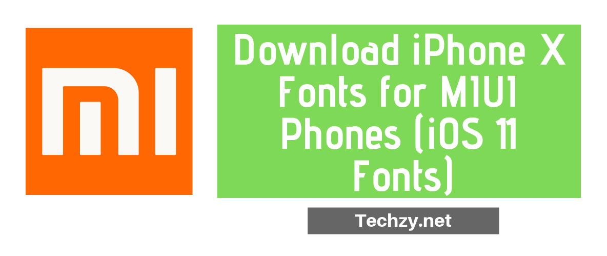 iphone fonts for MIUI
