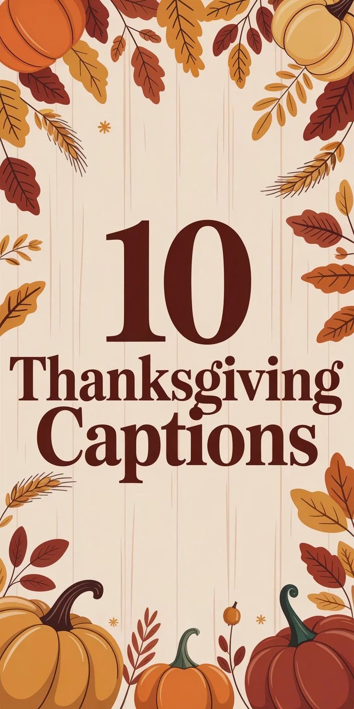 10 Thanksgiving Captions 10 Thanksgiving Captions