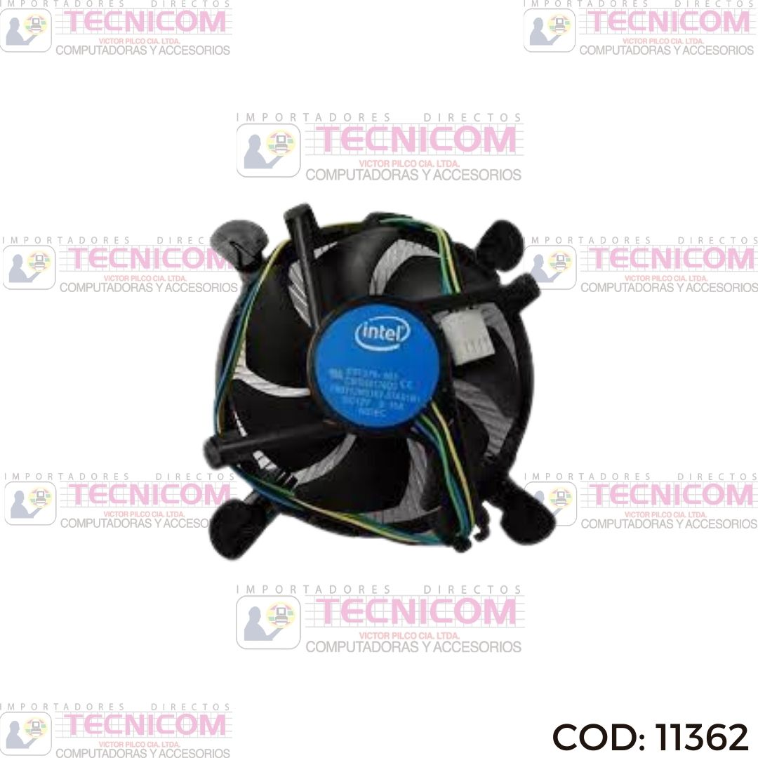 Ventilateur CPU Intel LGA 115x - Low Profile, Base Cuivre, 0,17A, 80mm - Occasion