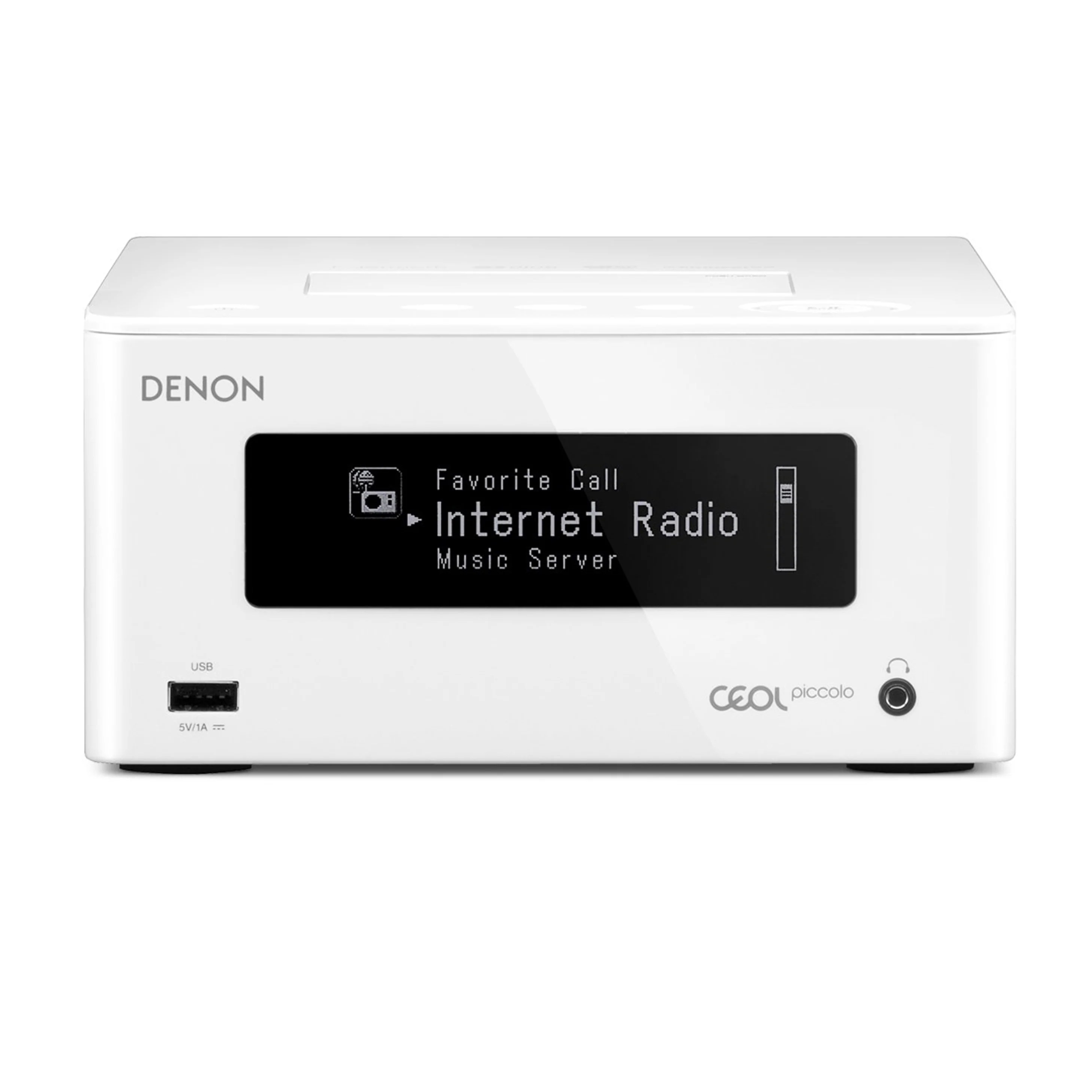 Denon CEOL Piccolo DRA-N5 - Network Stereo Receiver (White)