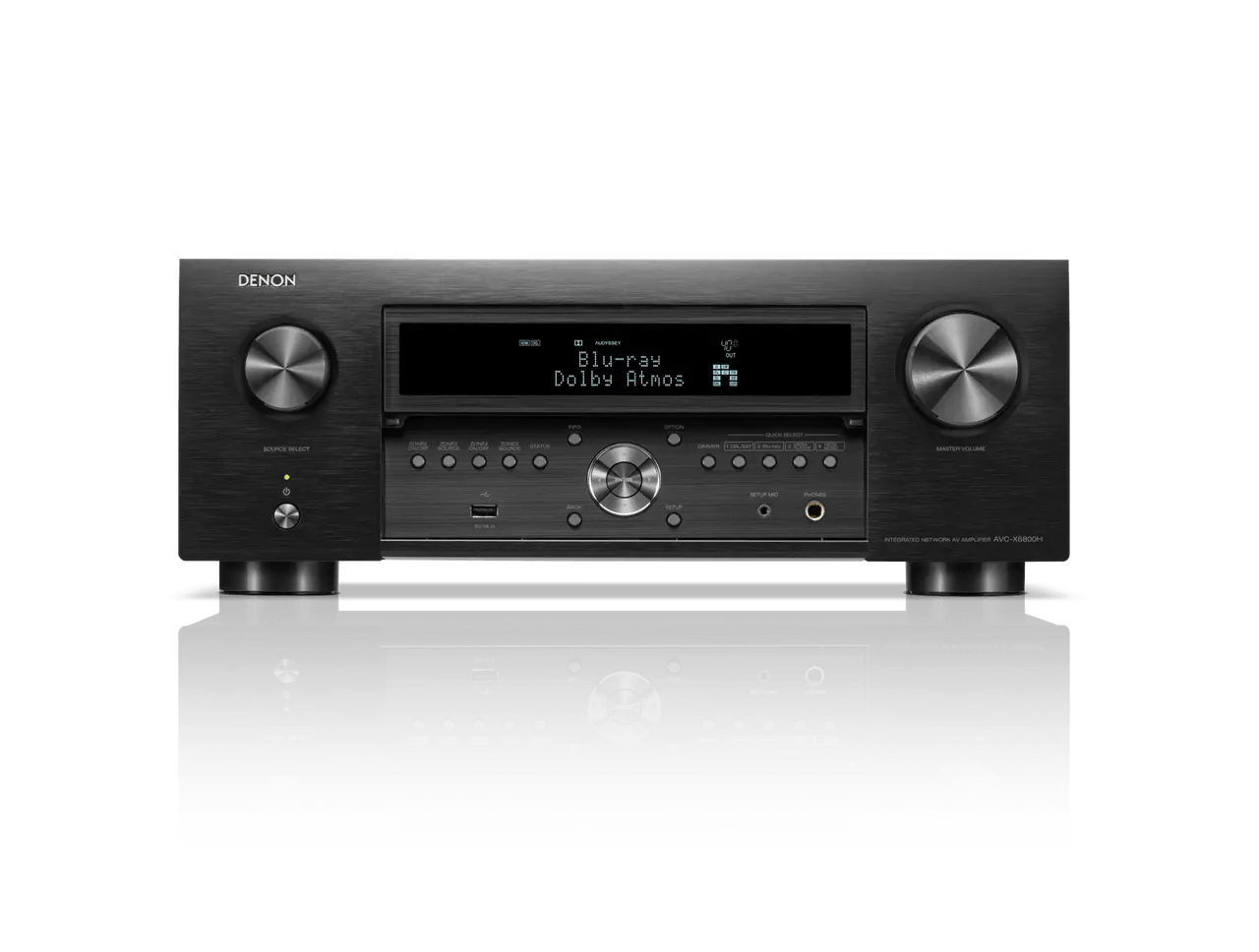 Denon AVC-X6800H 11.4ch 8K AV Amplifier with 3D Audio, Voice Control and HEOS Built-in®