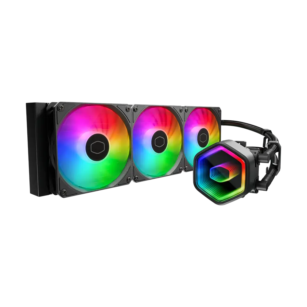 Cooler Master Masterliquid 360 Core II ARGB Enfriamiento Líquido para CPU, 3x 120mm, hasta 1750RPM, Negro