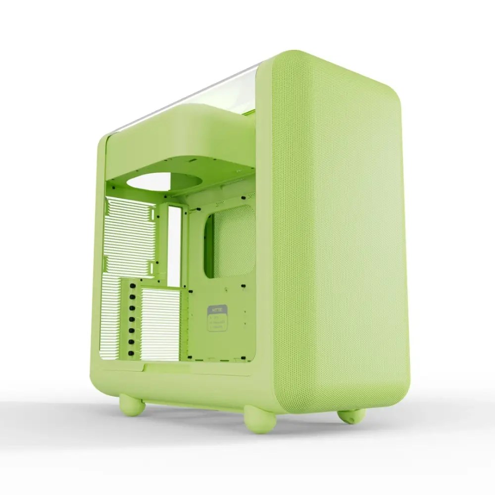 Gabinete Hyte X50, Midi-Tower, ATX/EATX/Micro-ATX/Mini-ITX, USB 3.0, sin Fuente, sin Ventiladores Instalados, Verde