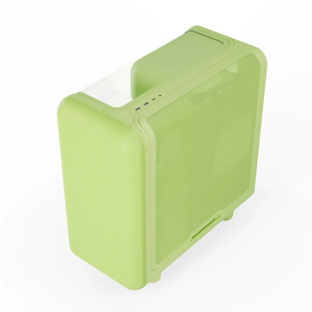 Gabinete Hyte X50, Midi-Tower, ATX/EATX/Micro-ATX/Mini-ITX, USB 3.0, sin Fuente, sin Ventiladores Instalados, Verde