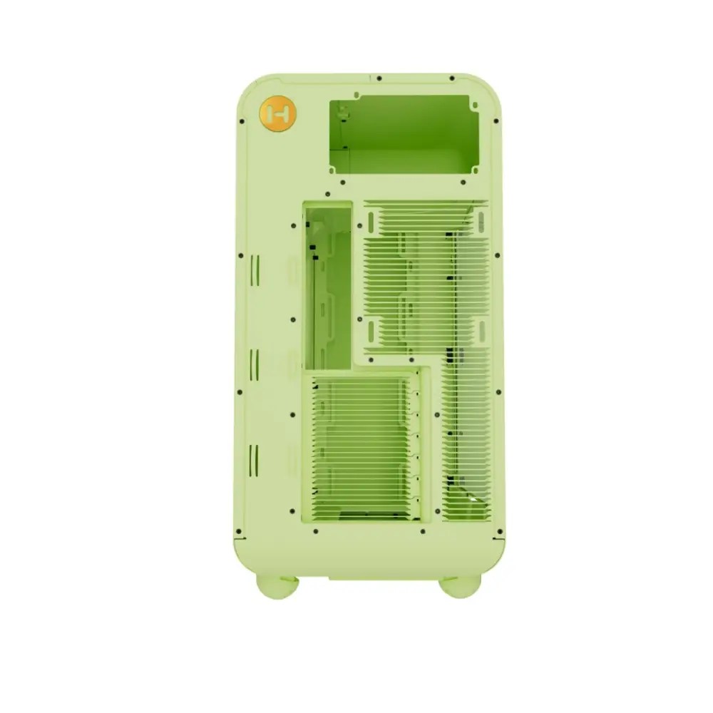 Gabinete Hyte X50, Midi-Tower, ATX/EATX/Micro-ATX/Mini-ITX, USB 3.0, sin Fuente, sin Ventiladores Instalados, Verde