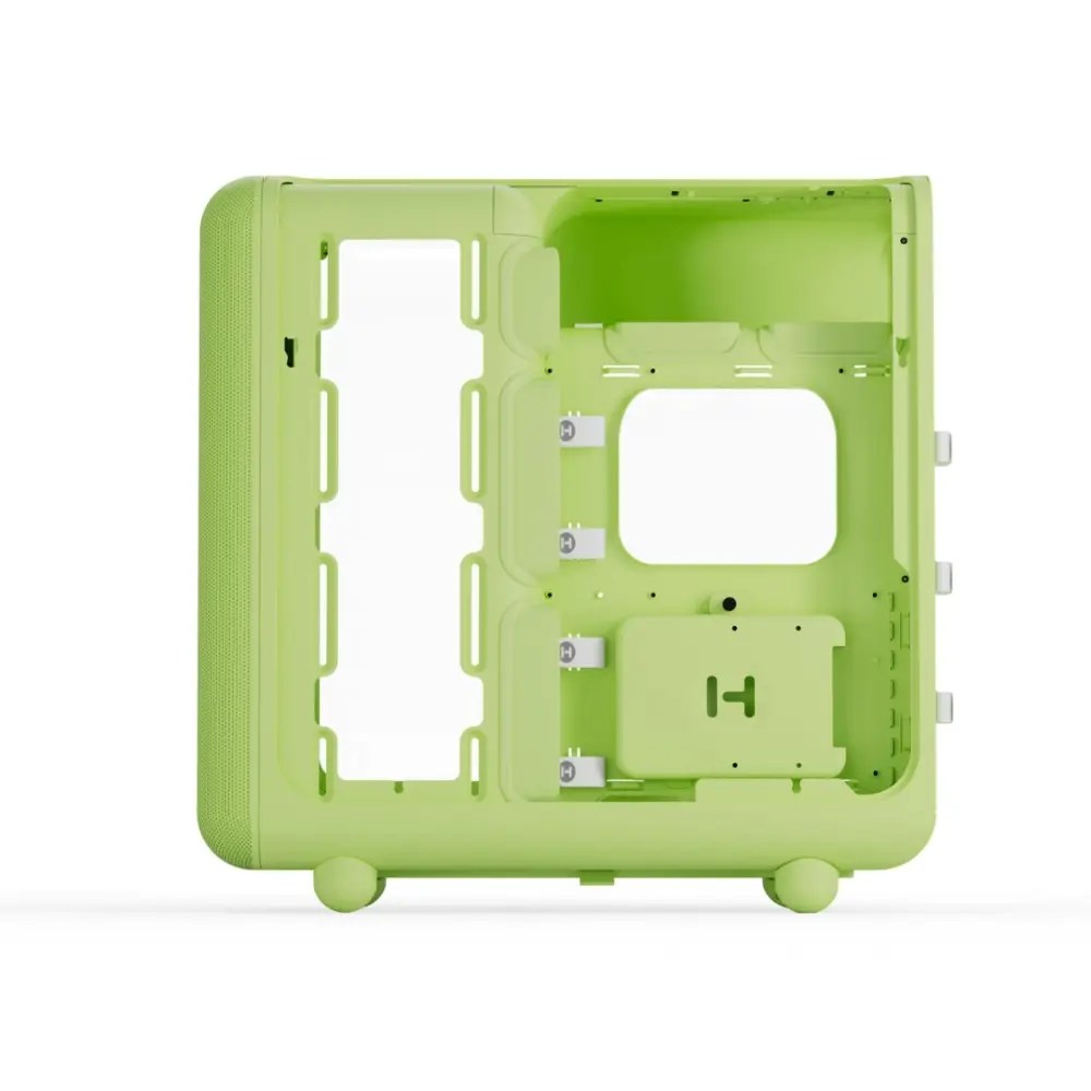 Gabinete Hyte X50, Midi-Tower, ATX/EATX/Micro-ATX/Mini-ITX, USB 3.0, sin Fuente, sin Ventiladores Instalados, Verde