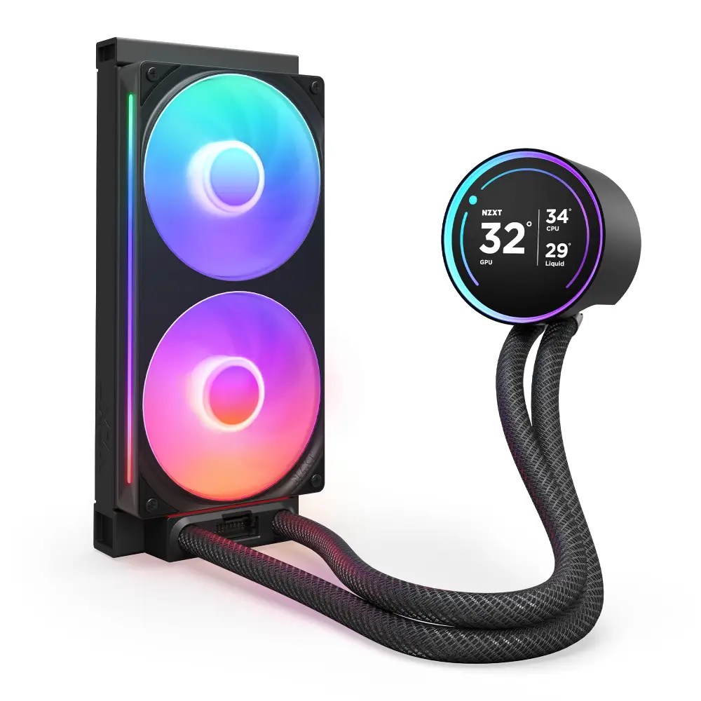 NZXT Kraken Core 240 RGB Enfriamiento Líquido para CPU, 2x 120mm, hasta 2400RPM, Negro