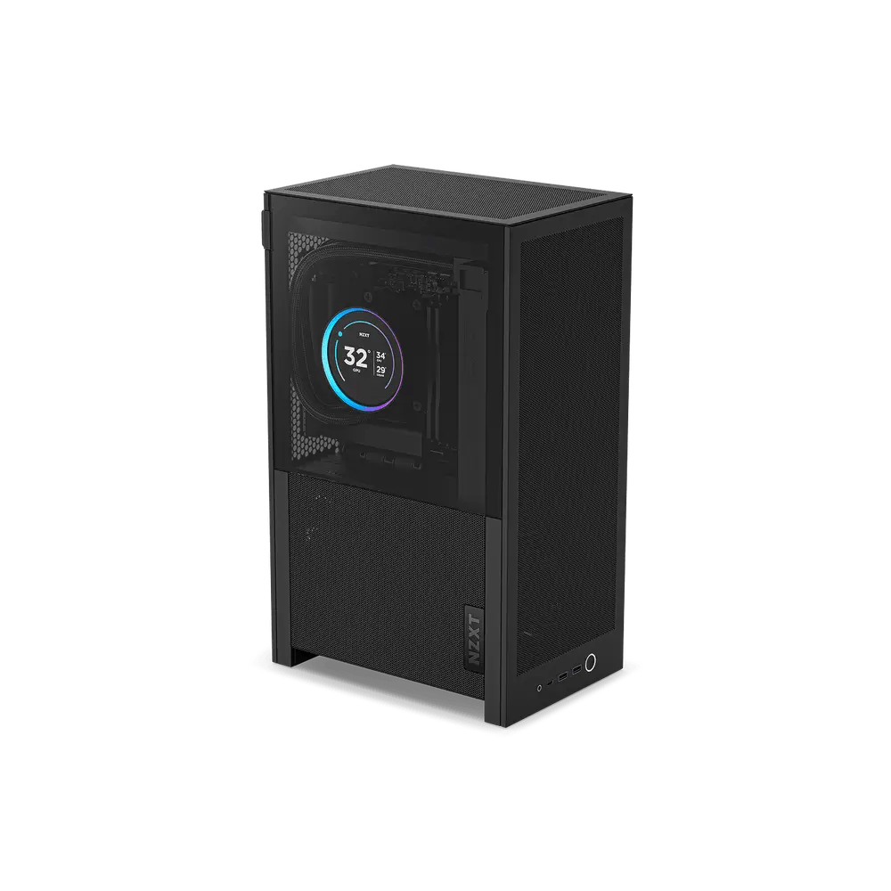 Gabinete NZXT H2 Flow, SFF, Mini-ITX, USB 3.0, sin Fuente, 2 Ventiladores Instalados, Negro