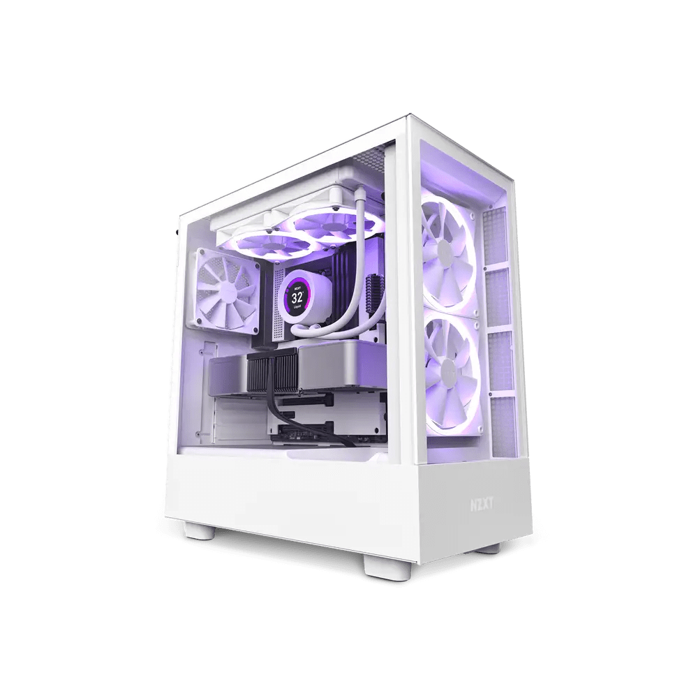 Gabinete NZXT H5 Elite, Midi-Tower, ATX/EATX/Micro-ATX/Mini-ITX, USB 3.0, sin Fuente, 3 Ventiladores Instalados, Blanco