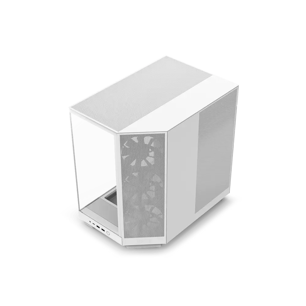 Gabinete NZXT H6 Flow, Midi-Tower, ATX/Micro-ATX/Mini-ITX, USB 3.0, sin Fuente, 3 Ventiladores Instalados, Blanco