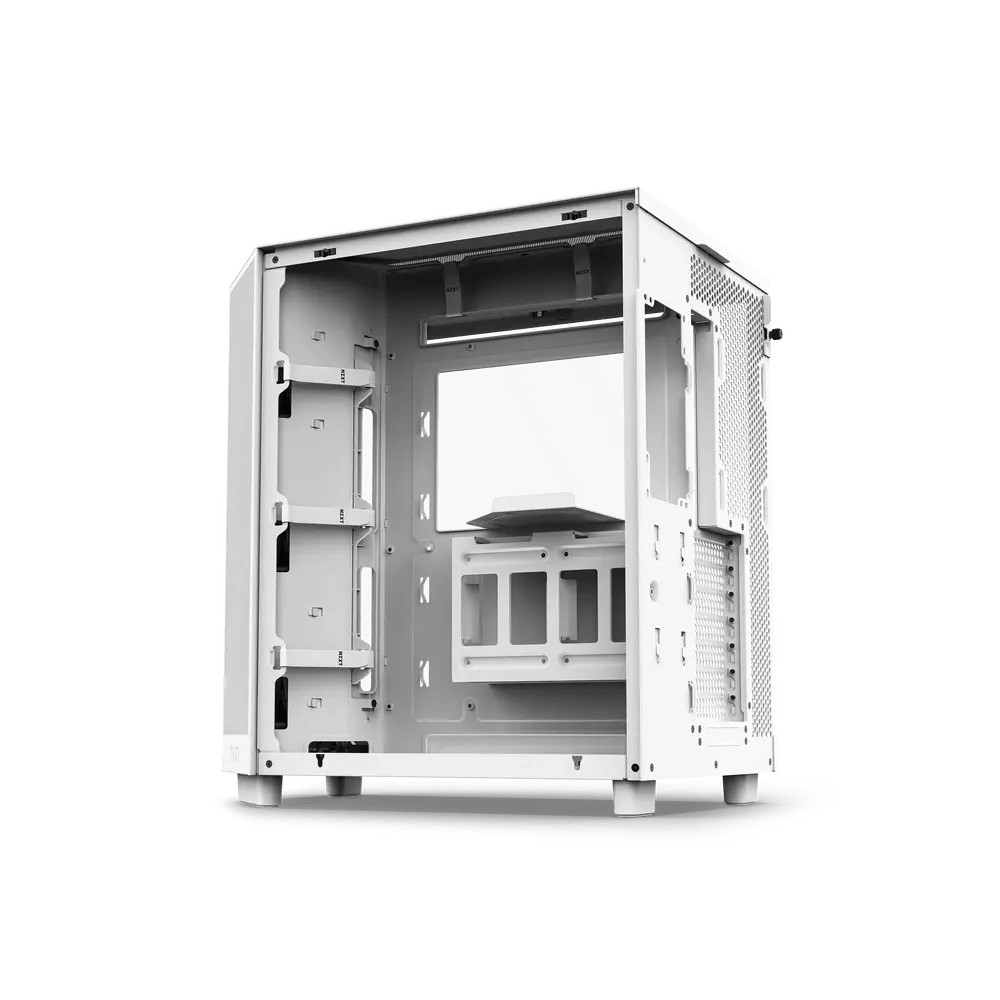 Gabinete NZXT H6 Flow, Midi-Tower, ATX/Micro-ATX/Mini-ITX, USB 3.0, sin Fuente, 3 Ventiladores Instalados, Blanco