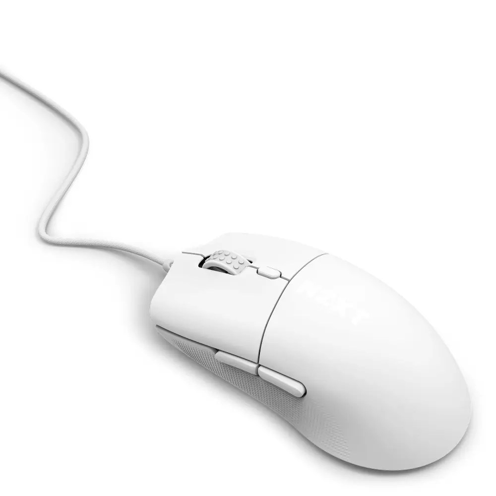 Mouse Gamer Ergonómico NZXT Lift 2 Ergo, Alámbrico, Óptico, 26.000DPI, USB-A, Blanco
