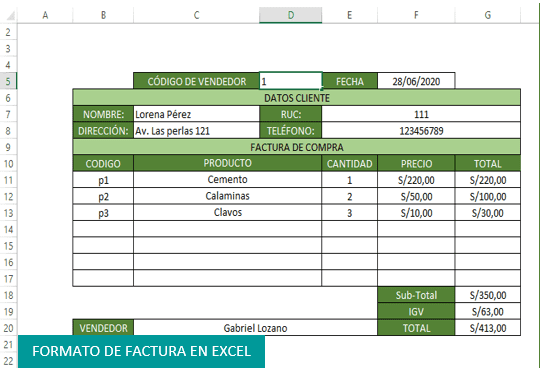 Como Hacer Una Factura En Excel Paso A Paso Tecpro Digital