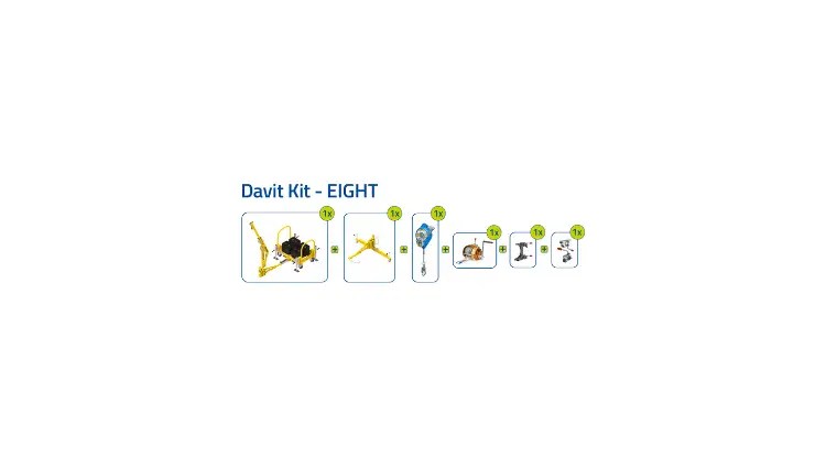 Xtirpa 610 Counterweight Davit Arm Kit