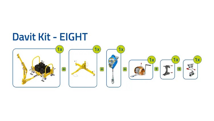 Xtirpa 610 Counterweight Davit Arm Kit