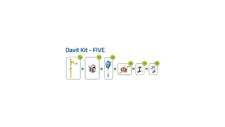 Xtirpa Short Reach Davit Arm Kit