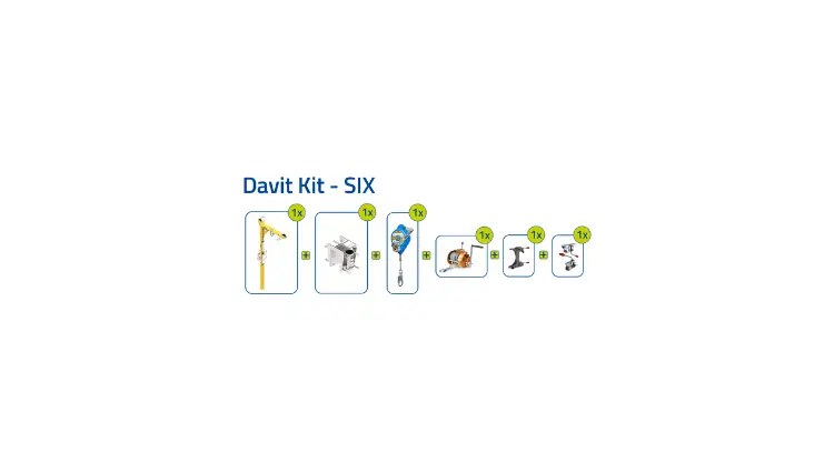 Xtirpa Short Reach Davit Arm Kit