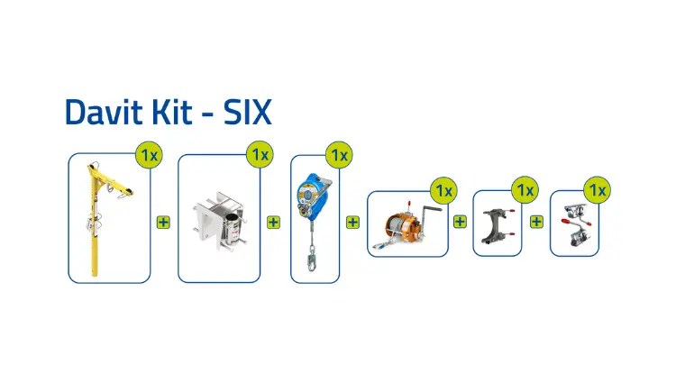 Xtirpa Short Reach Davit Arm Kit