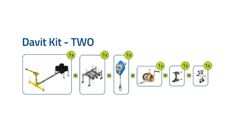 Xtirpa 1200 Counterweight Davit Arm Kit