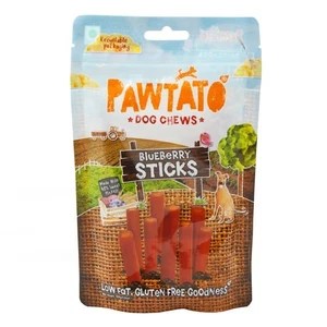 Pawtato Blueberry Sticks – 120g | Vegan Hypoallergenic Dog Chews